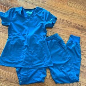 XS tall scrub set greys anatomy teal